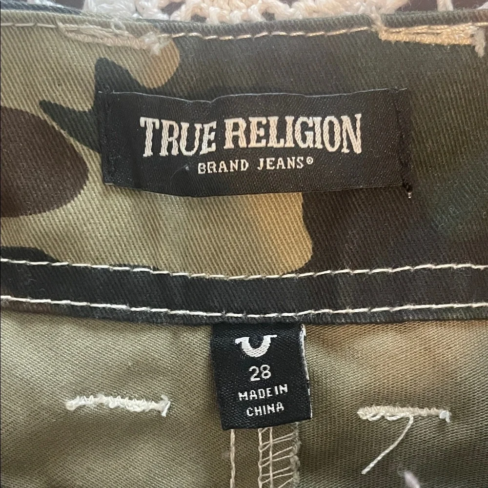 True Religion Camouflage Cargo Men Jeans